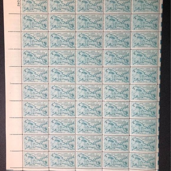1949 Annapolis Postage Stamp Sheet, Unused vintage USA #984 - Picture 2 of 3
